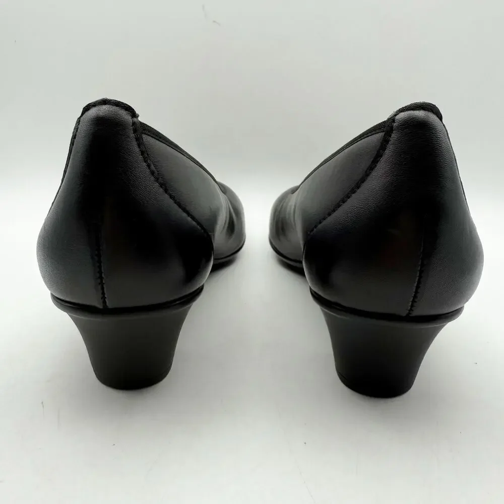 SAS Womens Milano Comfort Pumps US 10 WW Black Leather EUC - Picture 9 of 13